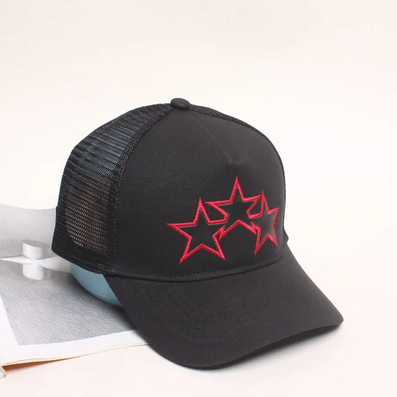 

Cap for Men 2024 Summer Baseball Sun Hat Black Trucker Hip Hop Stars Embroidery Luxury Brand Fashion Snapback Fishing Camper