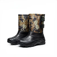 Men's winter and autumn waterproof and cold resistant fishing shoes, anti slip and detachable plush hiking and snow boots40-46