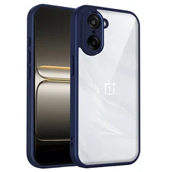 Enhanced Armor Shockproof Matte Acrylic Clear Case for OnePlus Nord CE 2 Lite 5G (Blue)