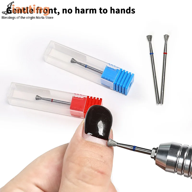 1PCS 다이아몬드 밀링 커터 네일 드릴 비트 매니큐어 액세서리 네일 큐티클 제거 도구용 드릴 비트