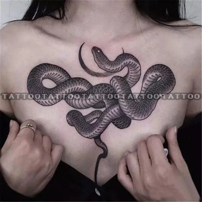 Snake Tattoo design in Maori Polynesian Style to tattoo on the chest and  shoulder, Hand drawn Maori Polynesian Tattoo Design. Stock Illustration |  Adobe Stock