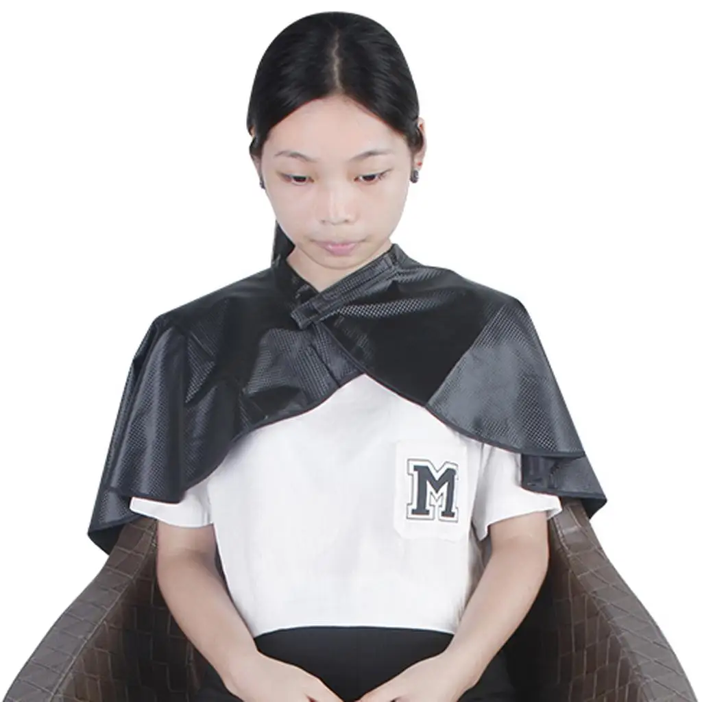 Salon Hair Cutting Collar Waterproof Gown Hairdressing Hair Perm Baking Oil Cape 3