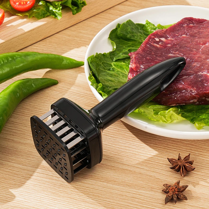 Professional Meat Tenderizer Needle Stainless Steel Steak Tenderizer Hammer Kitchen Tool Cooking Gadgets Rib Breaker Meat Beater