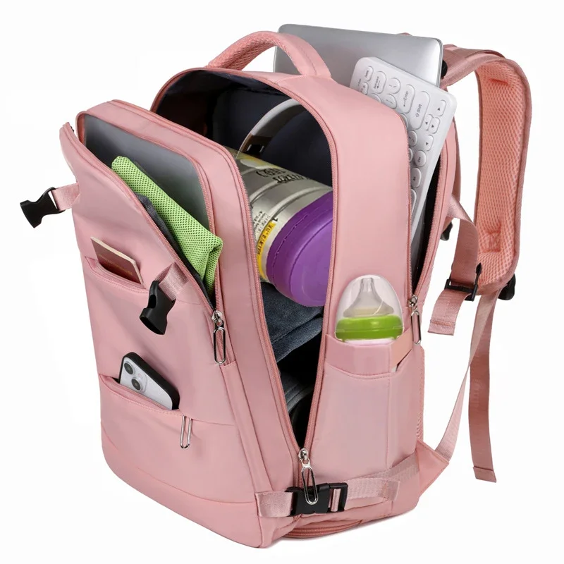 Mummy Bag Nappy Backpack Large Capacity Multifunction Cabin Bag with Shoe Storage Multilayer Separation Waterproof Diaper Bags 2
