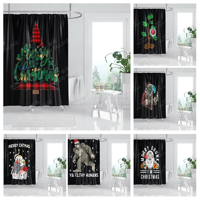 

Waterproof fabric shower curtains Bathroom curtain accessories Bath curtain for shower 180x200cm 240*200 anime boho decoration