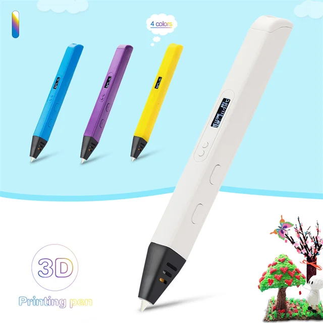 3D Pen Professional Set Sango PLA/ABS Filament 3d Printer Pen with OLED  Screen USB Accessories Birthday Christmas Gift for Kids