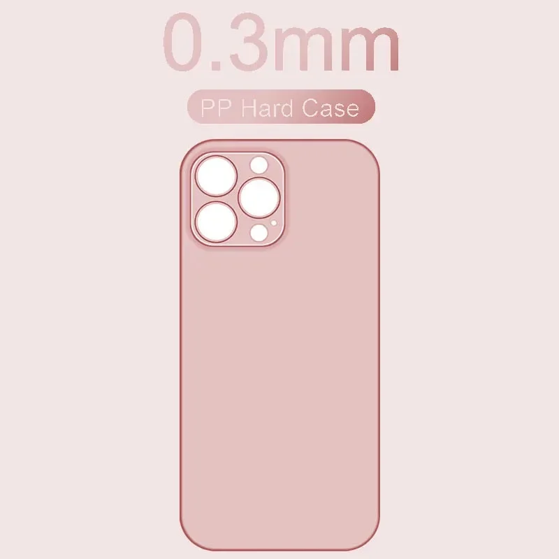 Ultra-Thin Clear Matte Hard Case - 0.3mm Solid Color Cover