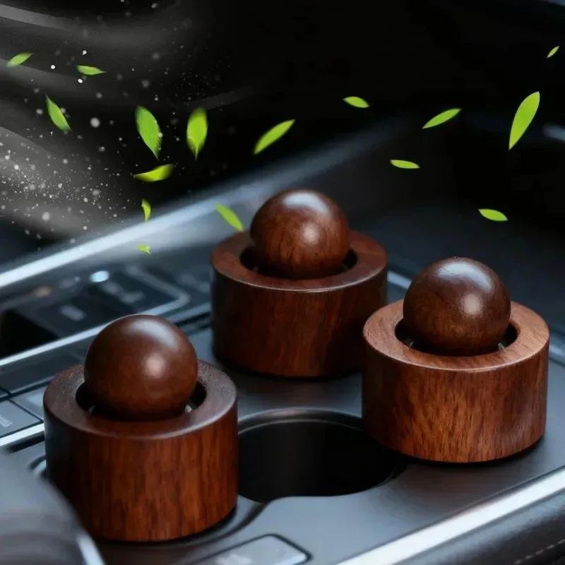 Solid Wood Spherical Essential Oil for Fragrance Enhancement Home Bedroom Aromatherapy Eliminate Room Odor with Home Decoration