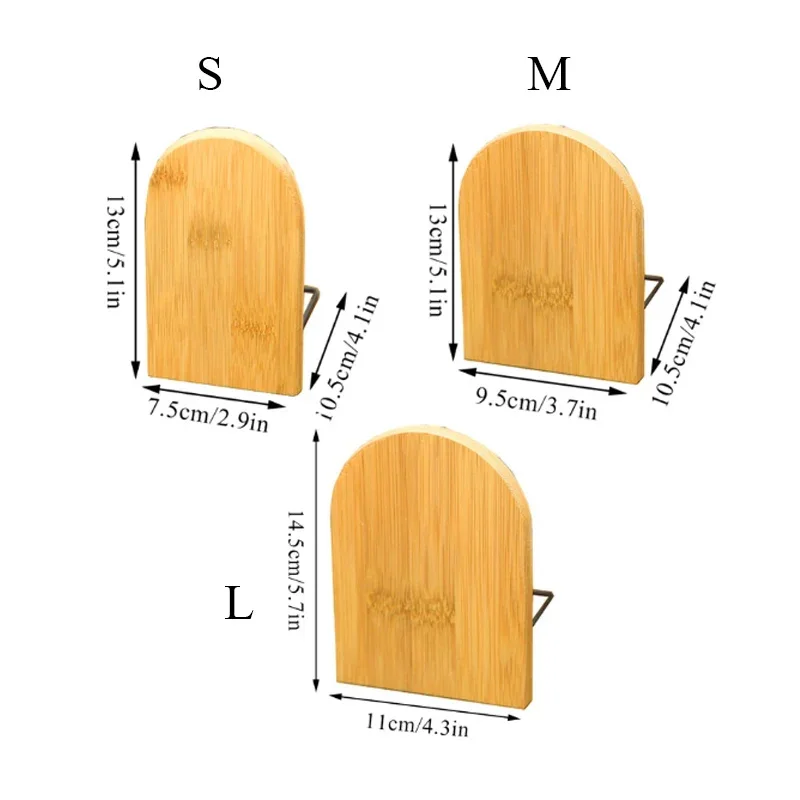 Nature Bamboo Desktop Organizer Office Home Bookends Books Holder Stand Holder Storage Desk Shelf Bookend Book Accessories 1Pc book organizer,book holder,book stand