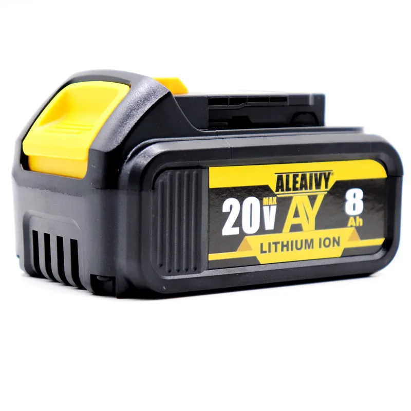 

Aleaivy 20V Battery DCB200 6.0Ah Replacement Li-ion Battery for DeWalt MAX XR Power Tool 18650 Lithium Ion Batteries
