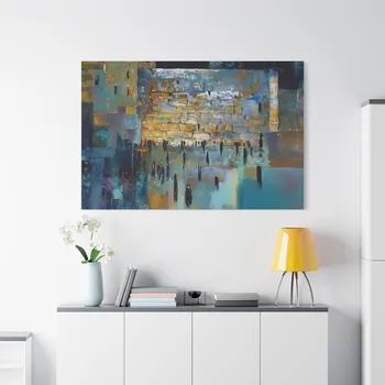 Abstract Jewish Wall Painting Art, Hotel Decor Luxury Jew Murals Art, 1