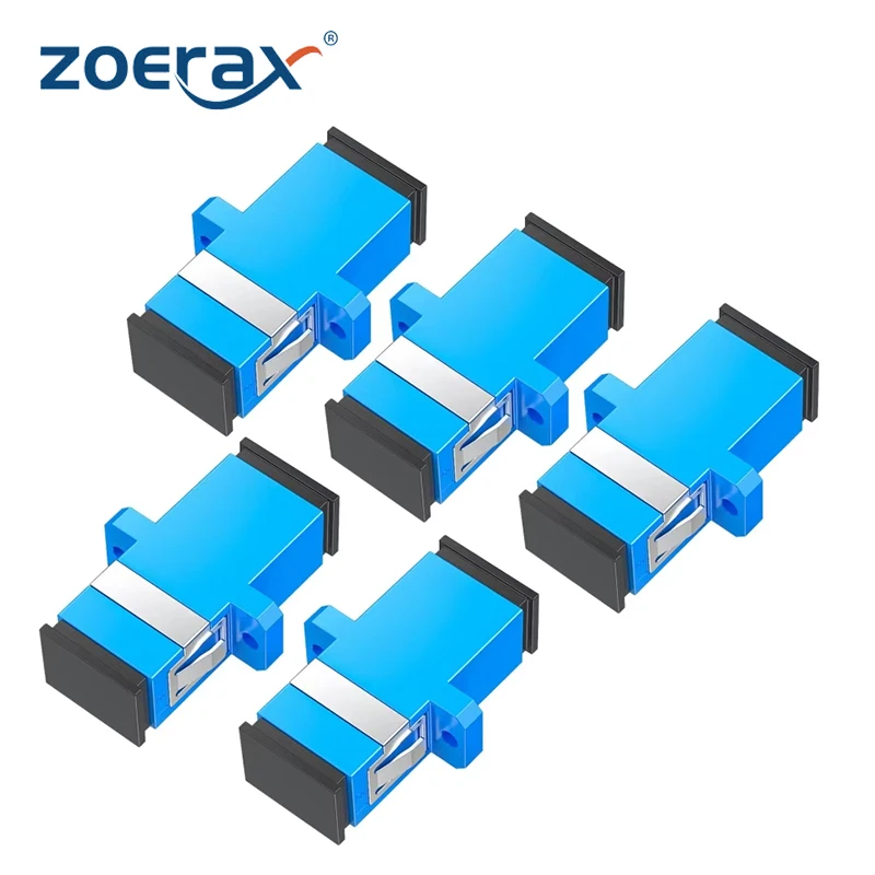 10pcs SC to SC Female Fiber Optic Adapter fiber optic adapter Flange Head Coupler Square Adapter UPC APC Simplex Duplex Optical Coupler
