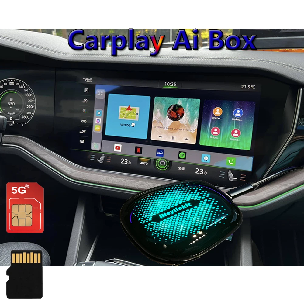 カーオーディオ iHeylinkit Carplay box 8G+128G CarlinKit 8G+128G 8 CORE CarPlay Ai Box Android 11/12/13