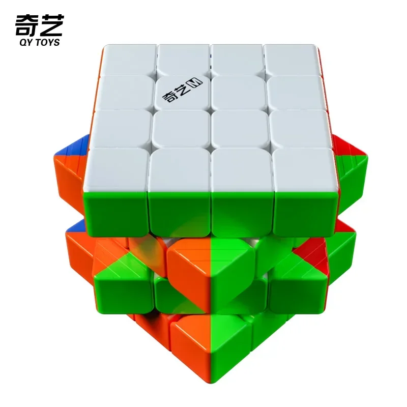 [ECube] QiYi M Pro 4x4x4 Cube Magnetic 4x4 M Pro Professional Speed Cube Stickerless Magnet Magic Educational Toys 2