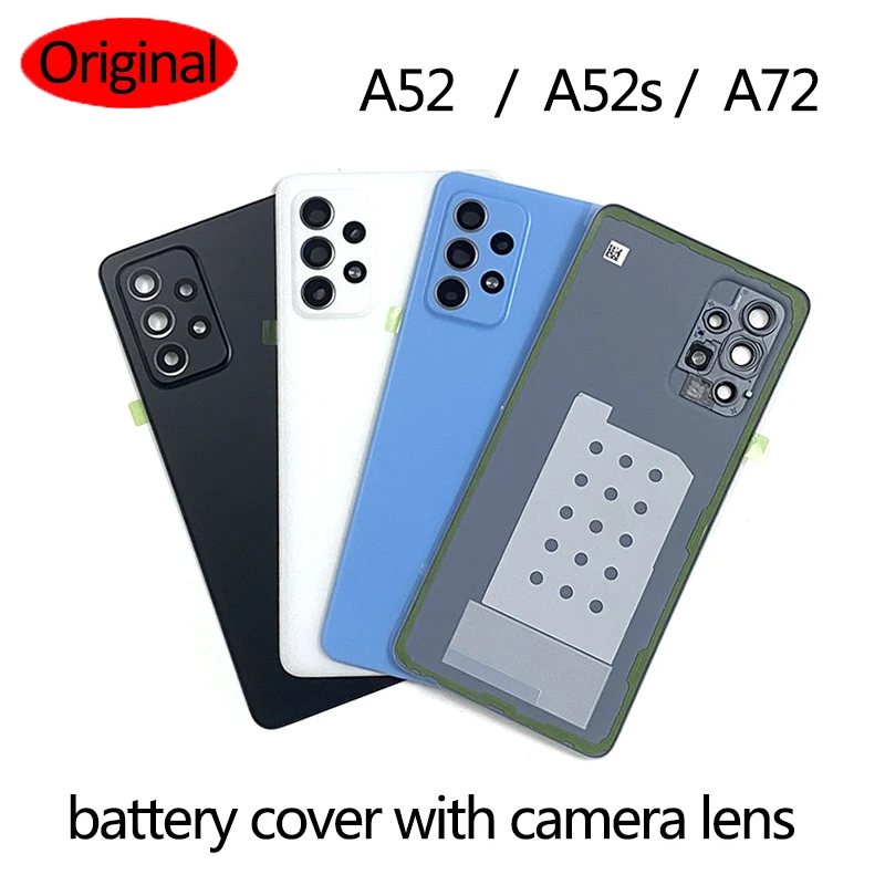Original For Samsung A52 A52s A72 4G 5G Back Cover Housing Rear Phone Case  Battery Plastic Door Lid Adhesive Sticker Replacement - AliExpress