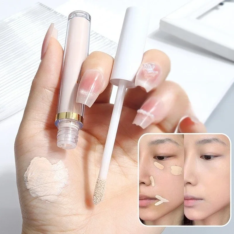 Correttore liquido impermeabile Fondotinta Crema opaca ad alta copertura Controllo olio Correttore idratante Trucco professionale per il viso - immagine 2