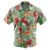 Knuckle's Sonic The Hedgehog Button UpHawaiian ShirtFashion Trend Breathable Loose Versatile Casual Sports Summer Men 1