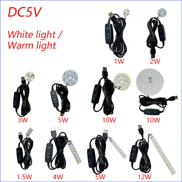 DC5V Dimmable LED chip 5W 6W 10W Surface Light Source SMD 5730 LED