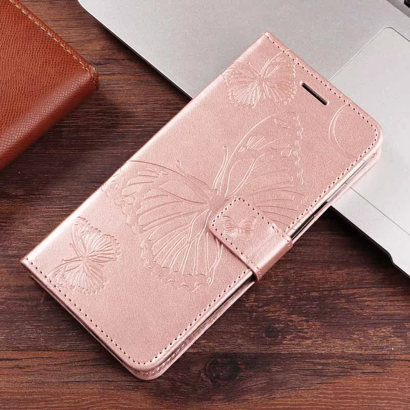 Leather Magnetic Flip Wallet Phone Case with Card Slot and Holder