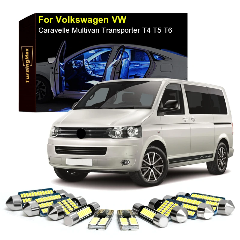 Canbus Interior Lights LED Bulbs For Volkswagen VW T4 T5 T6 Caravelle Multivan Transporter 1990