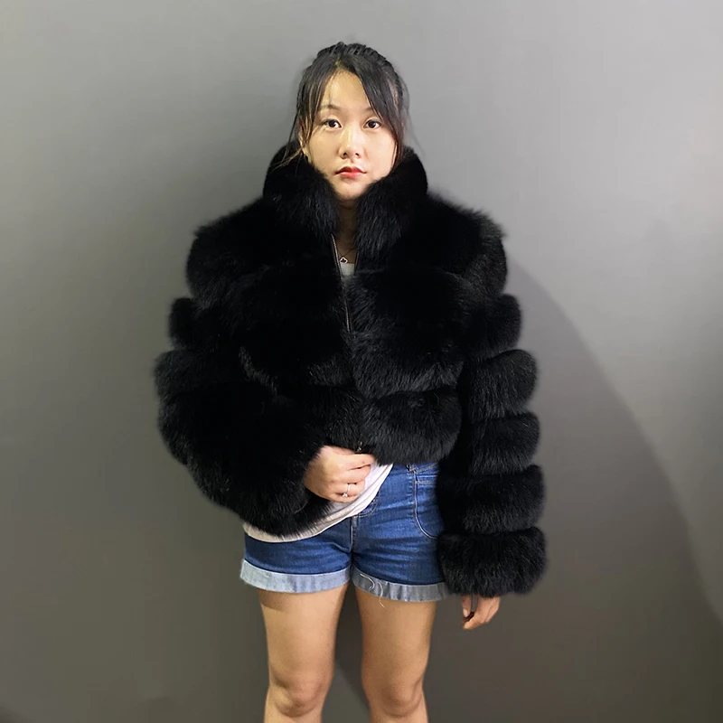 Black 2 fur jacket