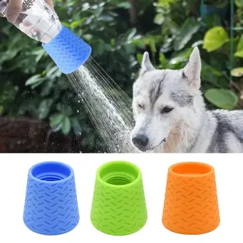 Dog Sprayer For Bathtub Portable Outdoor Shower For Dogs Portable Pets Bathing Shower Sprayers Accessory Pet Silicone Bath 2