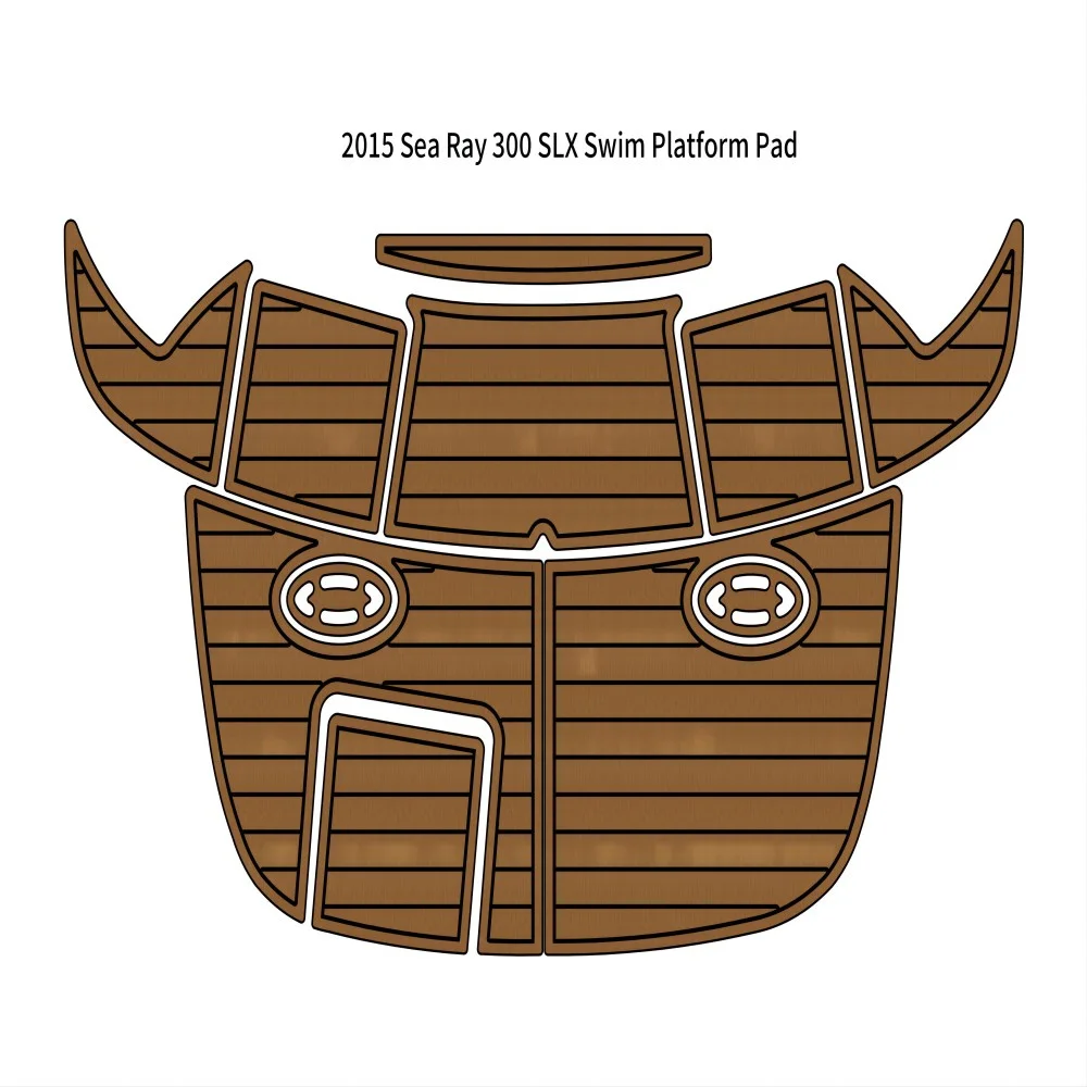 

2015 Sea Ray 300 SLX Плавающая Платформа лодка EVA из искусственного пеноматериала Тиковая напольная подушка