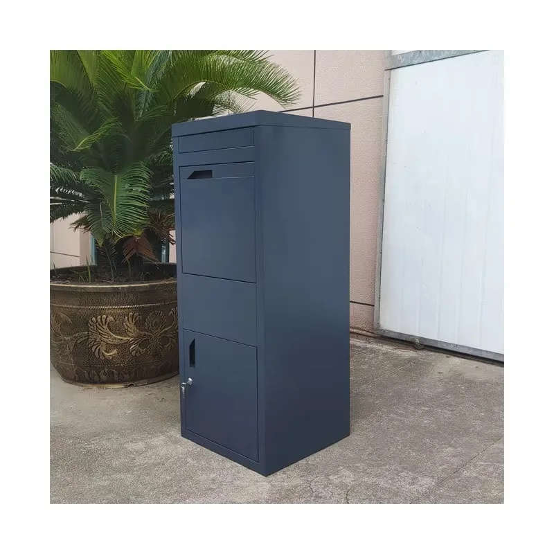 Large Home Delivery Mailbox,Doorway Anti-theft Courier Parcel Receiving Cabinet, Waterproof Security Mental Express Delivery Box