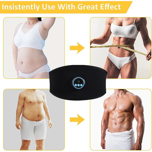 EMS Muscle Stimulator Abs Slimming Belt Abdominal Toner Body Arm Leg Waist Weight  Loss Trainer Fitness Equipment Vibration Belt 