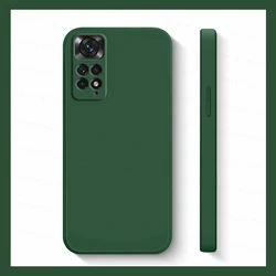 Shockproof Liquid Silicone Phone Case - Redmi Note 12Pro 5G (BlackGreen)