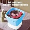 Foldable Washing Machine 4.5L With Drying Underwear Panties Socks 36W 3 Modes Automatic Washing Machine With Spinning Dry Washer 4