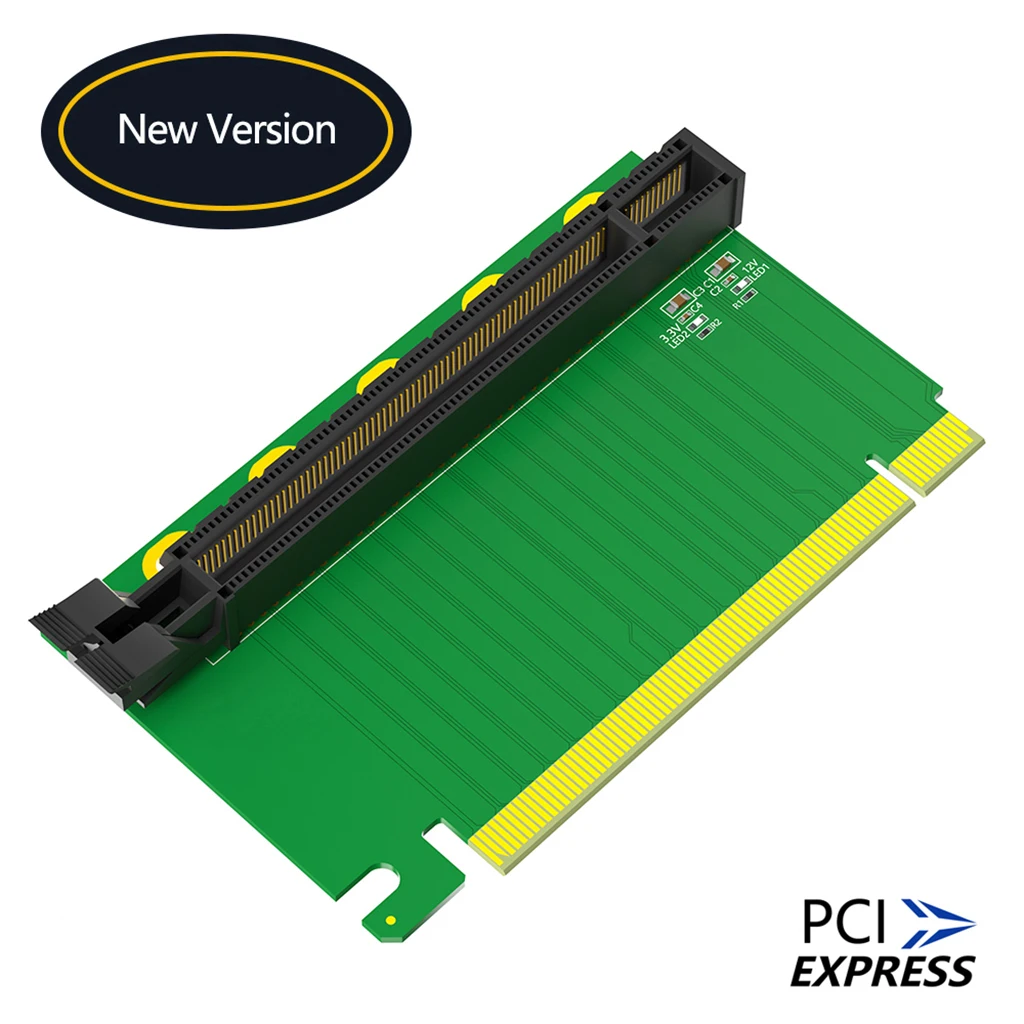 

PCI-e 16X 3,0 90 градусов обратный штекер-гнездо резервная Райзер-карта для сервера 2U (направление установки по процессору)