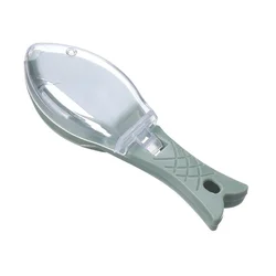 Premium Fish Scale Scraper with Protective Cover - Essential Kitchen Tool for Effortless Fish Cleaning (Green 1Pcs)
