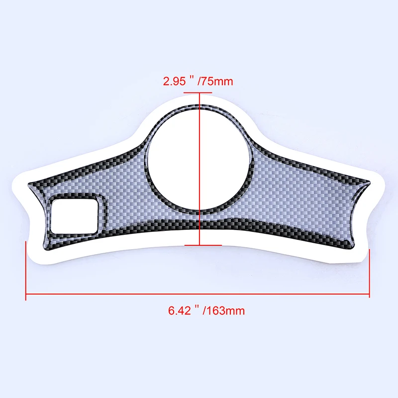 Carbon Motorcycle Decal Pad Triple Tree Top Clamp Upper Front End Stickers For Honda CBR 600 cbr 600 F4/F4i 1999-2007