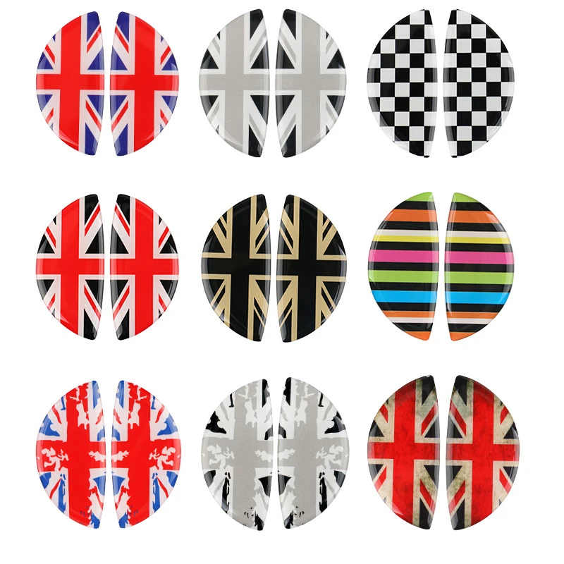 Car Door Wrist Handles Anti Scratches 3D Stereo Protective Sticker For BMW MINI ONE Cooper S CLUBMAN R55 R56 R60 R61 Decals 2PCS car door stickers