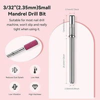 100+1PC Bandes de ponçage à 4 grains avec mini mandrin, tête de ponçage pour ongles de 3 mm, pour machine de ponçage électrique, outils de manucure et nail art 3