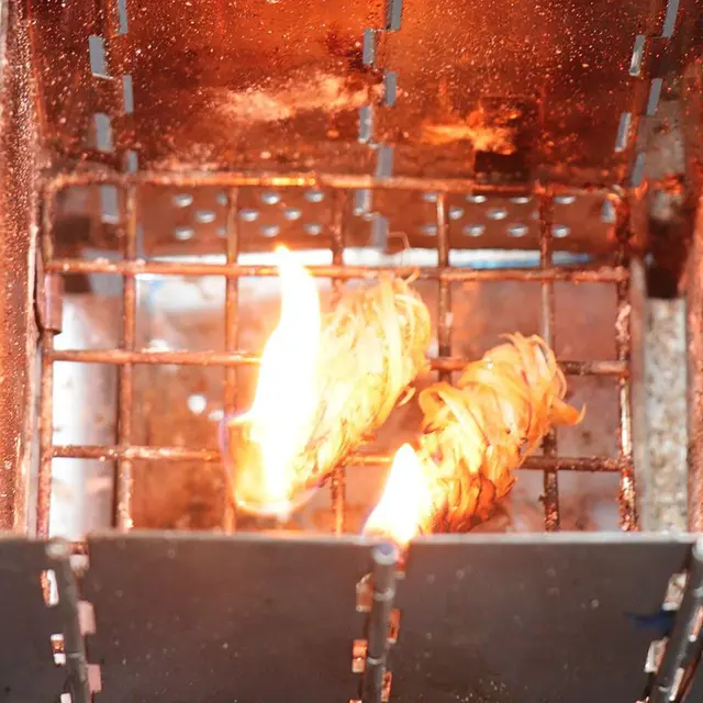 8Db/Táska Tűzoltók Természetes Öko Fa Láng Kandalló - Image 2