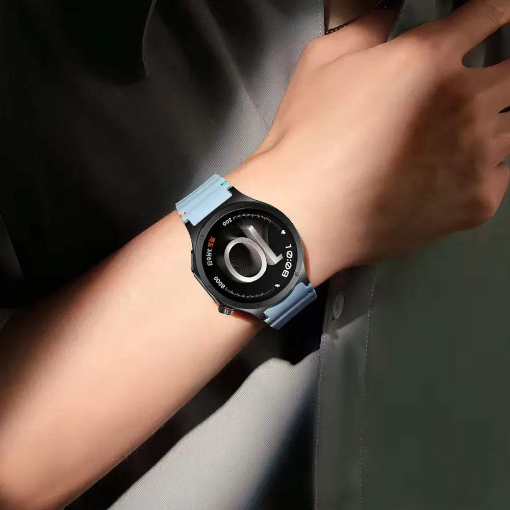 Wave Thread Silicone Strap - Comfortable and Durable Silicone Watch Band, Adjustable 18/20/22mm, Fits Various Smartwatches