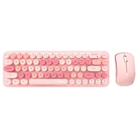 MOFII Wireless Keyboard and Mouse, Cute Colorful 68 Round Keycap Compact Keyboard for Computer, Computer, Desktop, Laptop - Image 2