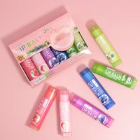 DNM Multi saveurs de fruits hydratant Base hydratante baume à lèvres ensemble maquillage soin des lèvres soin quotidien baume pour femmes et hommes 6 pièces ensemble 6