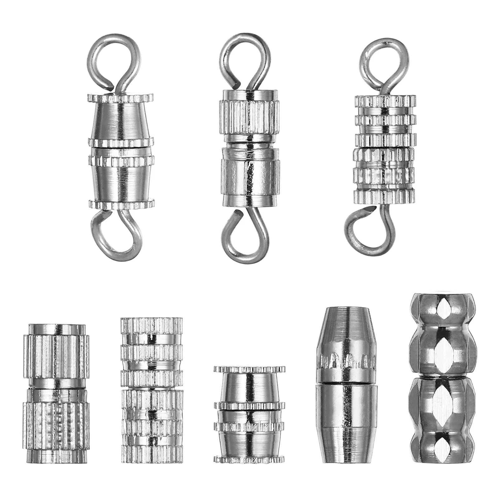 

40pcs Necklace Clasps Bracelet Clasp Links Jewelry Connectors Extenders Locking Clasps