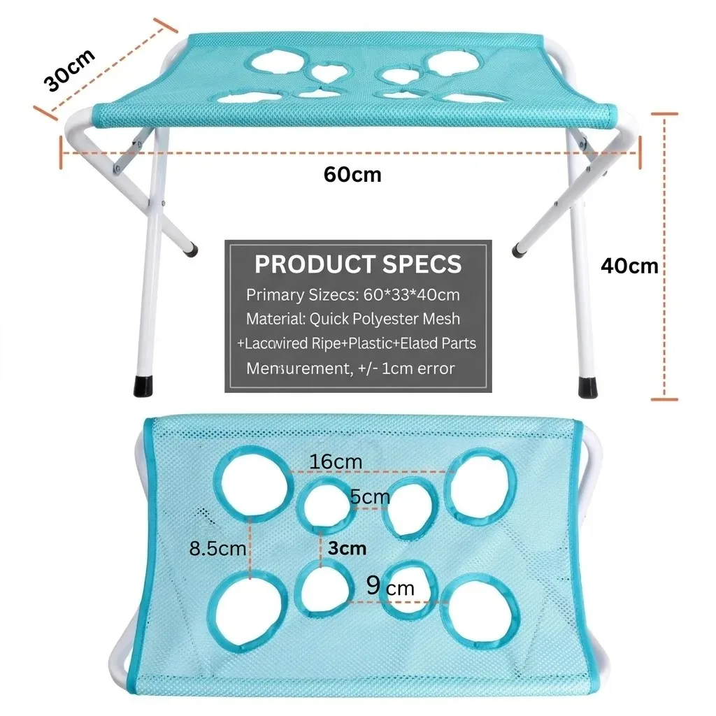 Pet Grooming Hammock Stand Foldable Breathable Mesh Bath Rack For Cats & Small Dogs Anti-Escape Easy To Trim Nails And_voghion.com