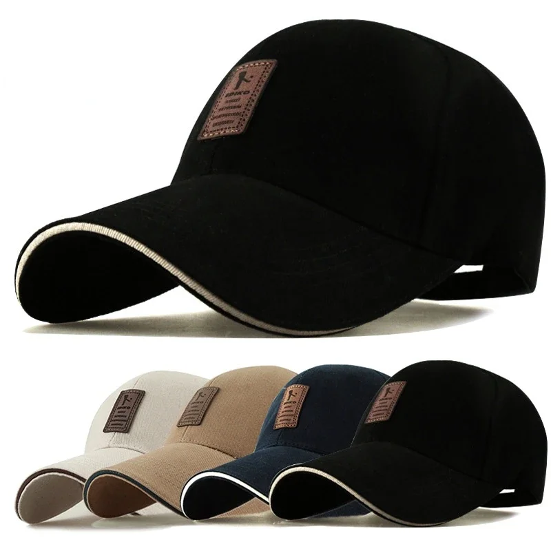 Badge Embroidery Baseball Cap Cotton Adjustable Dad Hat