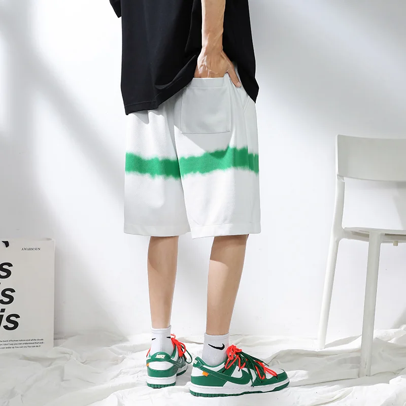 Men's Shorts 2023 Fashion Harajuku Basketball Shorts Elastic Waist Wide Leg Pants Pants Beach Streetwear Pants Summer Casual Men