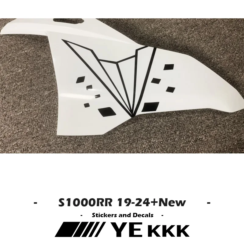 For BMW S1000RR 2019-2024 New Sticker on The Right Side of Fairing Shell, Head Shell Hollow Sticker Decal 2 button blanks modified flip folding remote key shell for mitsubishi new asx grandis outlander lancer ex right side key blade