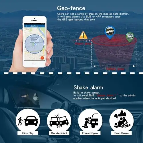 4G GPS Tracker for Vehicles 7800mAh Waterproof Real Time Car GPS Tracker with...