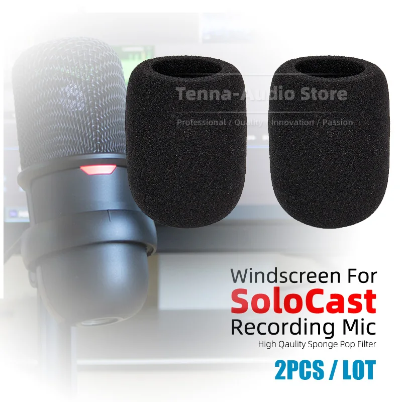 Windproof Sponge Pop Filter Mic Cover Pára-brisas à Prova de Poeira Hyperx Solocast Hyper x Solo Cast