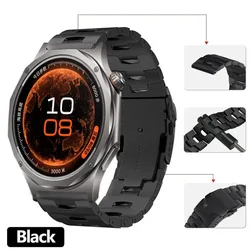 Premium 22mm Titanium Metal Watch Strap - Enhanced Replacement Wristband in Elegant Design - Xiaomi watch S4 - 3 - 2 (Black)