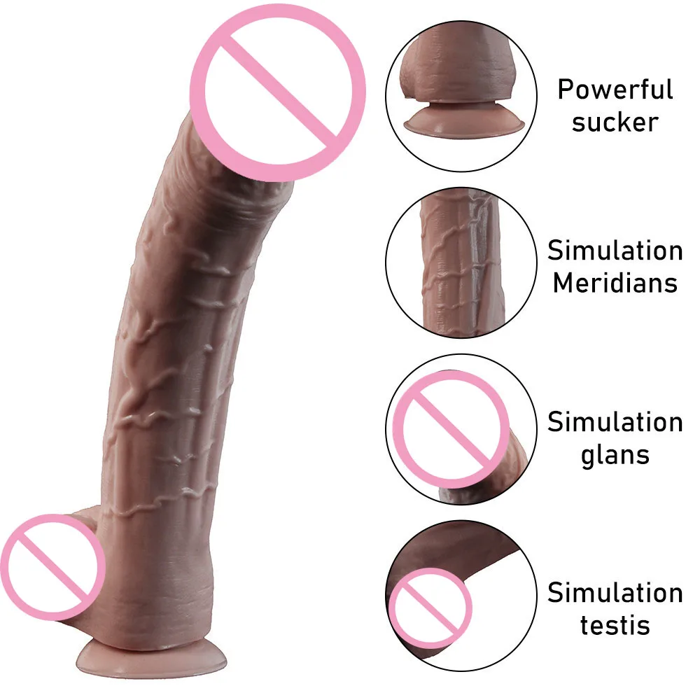 Realistic silicone dildo large penis thick female dildo sex toys G-spot vaginal stimulator female masturbation sex products sex toys