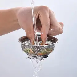 Stainless Steel Sink Strainer Waste Disposer Outfall Strainer Sink Filter Hair Sewer Outfall Kitchen Accessories Kitchen Tool